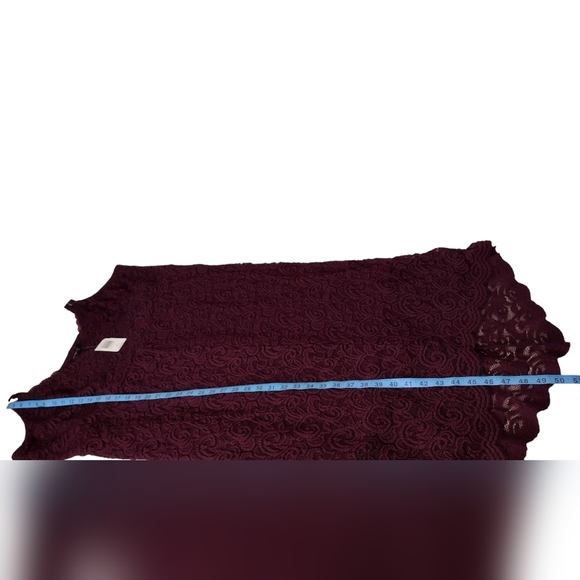 NWT Torrid Burgundy Lace Sleeveless Midi Sundress Sz 3 - Picture 15 of 16